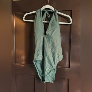 Shade & Shore Green One Piece Swimsuit